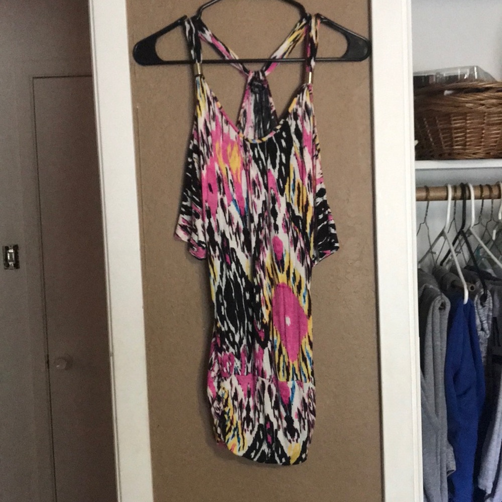 Expresss Multicolored off the shoulder shirt